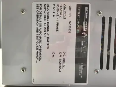 Used DETROIT DIESEL B-325333 Battery Chargers British Columbia CA | Lenmark #238420