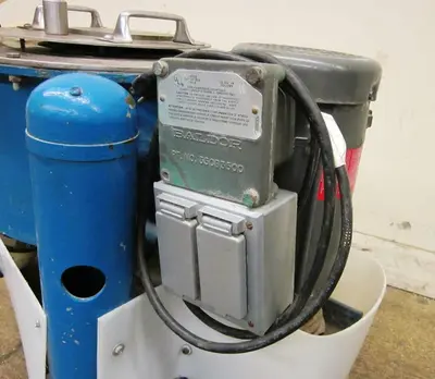 Tolhurst 12 x 8 perforate basket centrifuge, SS.