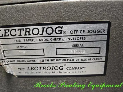 USED THE LECTROJOG COMPANY 775