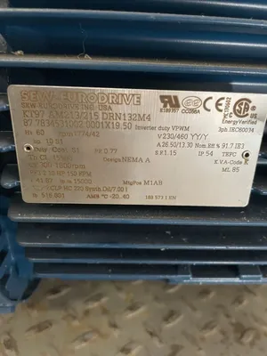 NEW Sew Eurodrive KT97AM213/215DRN132M4 Gear Drive / Speed Reducer 41.37:1 10HP