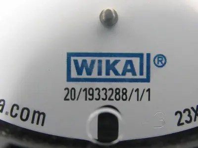 Waika 23X.34 Pressure Gauge 0-2000PSI, 1/2" NPT Stainless Connection SIZE 4-1/2"