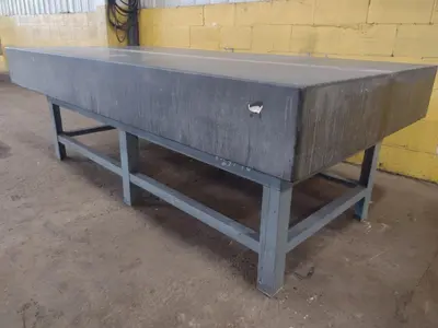 8' X 4' X 10" CHALLENGE PRECISION LAYOUT INSPECTION GRANITE TABLE: STOCK #23792