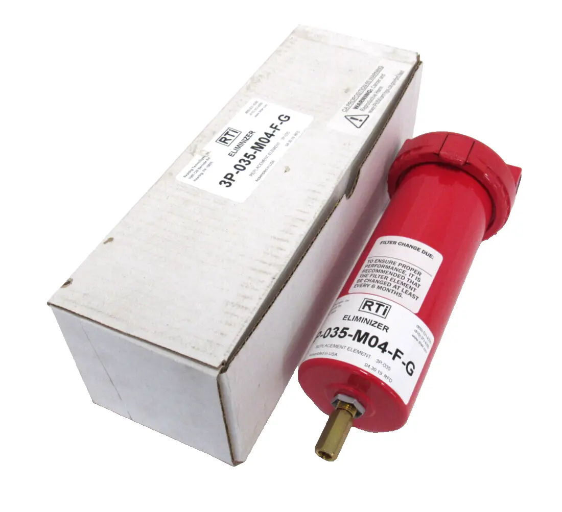 NEW READING TECHNOLOGIES 3P-035-M04-F-G ELIMINIZER 35 SCFM 1/2 3P035M04FG