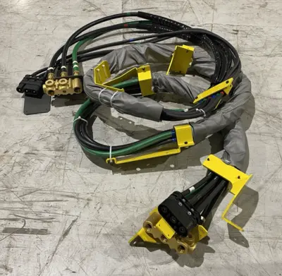 USED FANUC ROBOTIC WELDING HOSE+POWER CABLE DRESSPACK ASSEMBLY, ROBIFIX