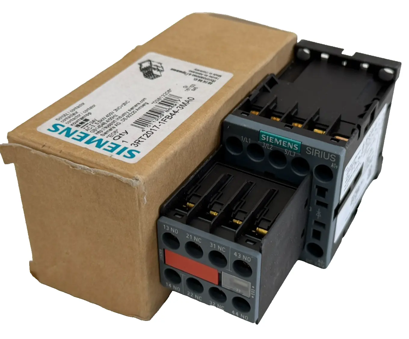NEW SIEMENS 3RT2017-1FB44-3MA0 CONTACTOR 3RT20171FB443MA0