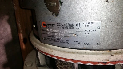 US Motors 20HP; 1180RPM; 460V; Frame: 326UD D02 99025933-001R-05