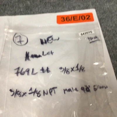 New | in-Stock Ham-Let 769LSS3/8X1/8 Valves/Fittings | Davliegogo LLC #1709171