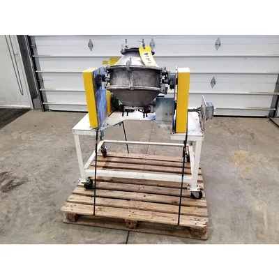 Used 1 Cu/Ft Double Cone Lab Blender - Stainless Steel