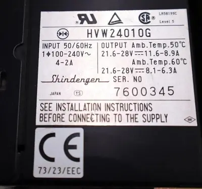 HONEYWELL MEASUREX 08656500 POWER SUPPLY MODULE REV C 240 V #L-382