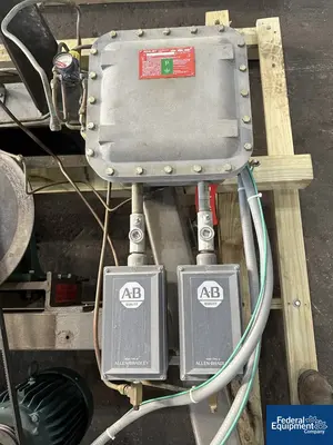 USED Gemco 30 Cu Ft Gemco Double Cone Blender with Bar and Stands