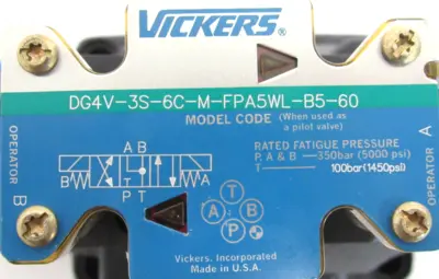 NEW VICKERS 02-329164 VALVE DG5V-8-S-6C-M-FPA5WL-B-10 DG4V-3S-6C-M-FPA5WL-B5-60