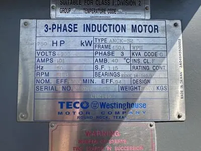 NEW 2014 TECO WESTINGHOUSE 132H