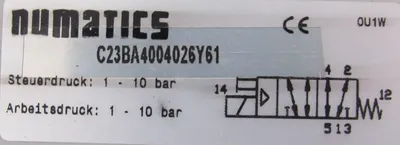 NEW NUMATICS C23BA4004026Y61 PNEUMATIC VALVE