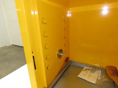 Justrite 25040 Flammable Cabinet 4 Gallon Capacity Yellow Manual Close