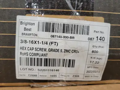 New | in-Stock BRIGHTON 087-140 Miscellaneous MRO British Columbia CA | Lenmark #479336