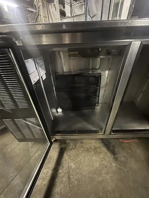 174-0235 Glastender 60" Glass Door Self Contained Back Bar Bottle Cooler