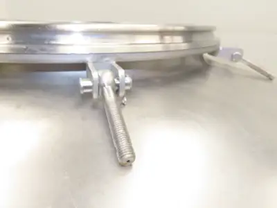 Mobile Stainless Steel Mixing Vessel 136 Gallon Tank Food Grade Sanitary Drain