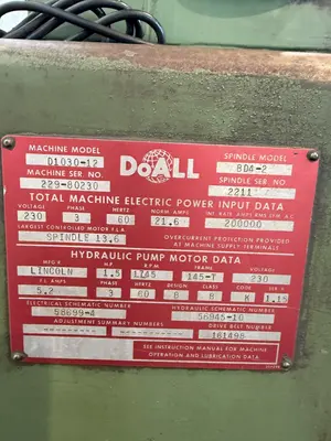 USED DOALL HL-1030