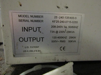 Used _UNKNOWN_ _UNKNOWN_ Induction Heaters New Jersey US | National Machinery Exchange #1500057