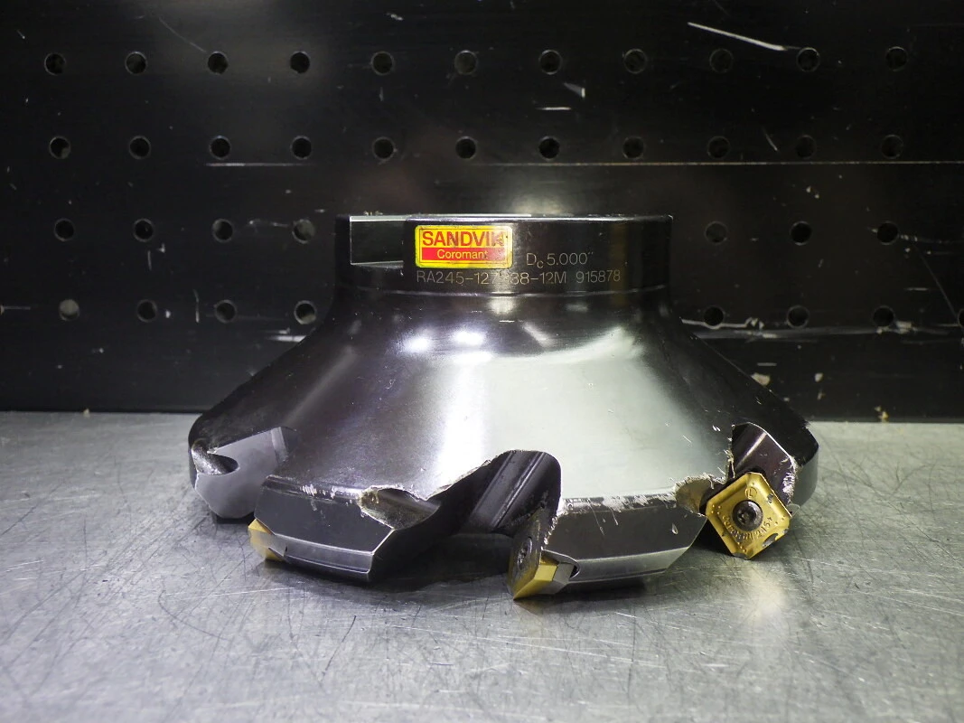 Sandvik 5" 45 Deg Indexable Facemill 1.5" Arbor RA245-127R38-12M (LOC1349A)
