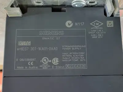 USED SIEMENS 6ES7 307-1KA01-0AA0