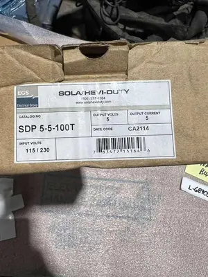 NEW OPEN BOX Emerson SDP 5-5-100T SolaHD Power Supply STK L689CC
