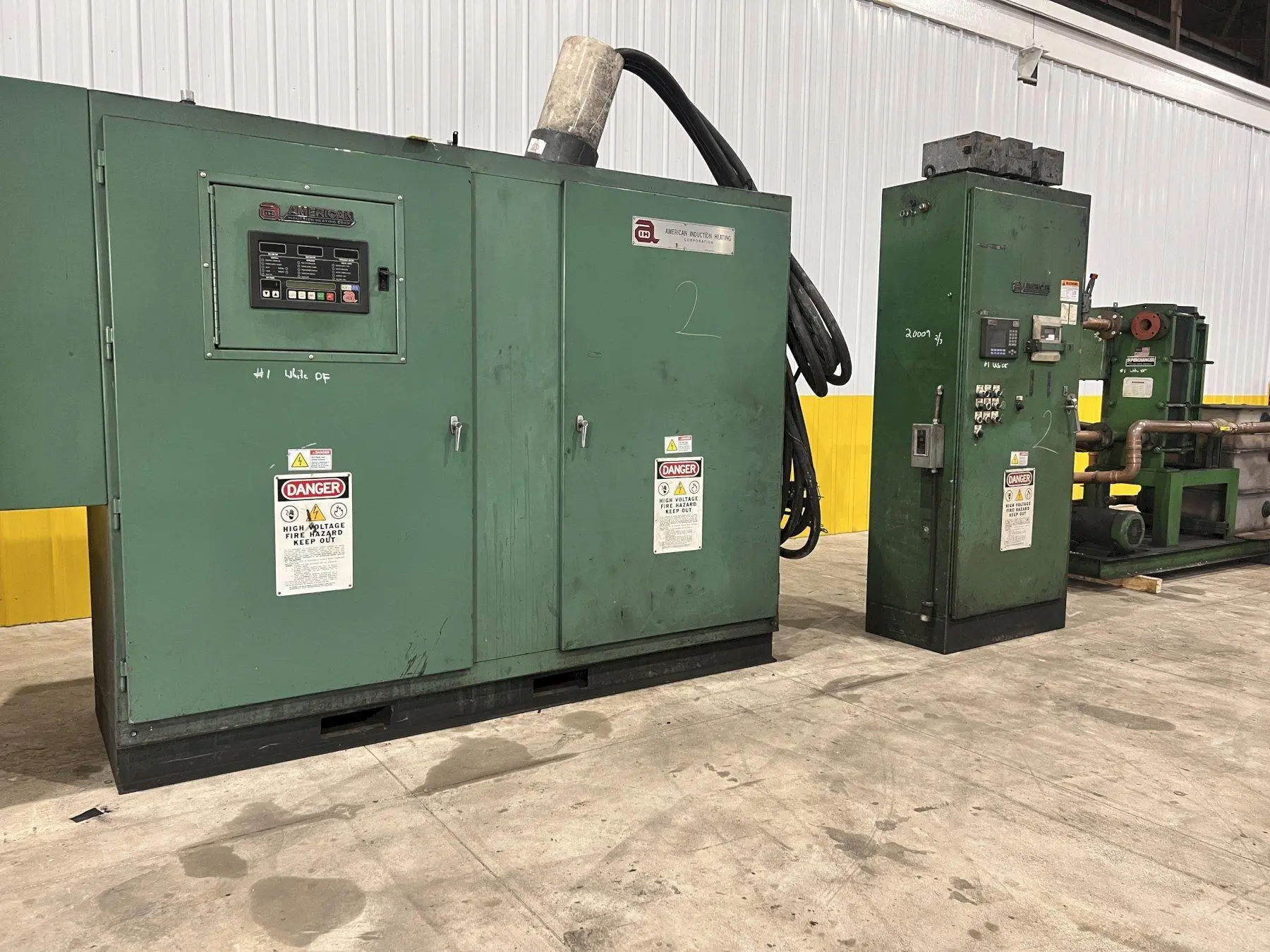 550 kW AMERICAN INDUCTION HEATING CORP (1999)  INDUCTION HEATER POWER SOURCE & CONTROLS: STOCK #20009