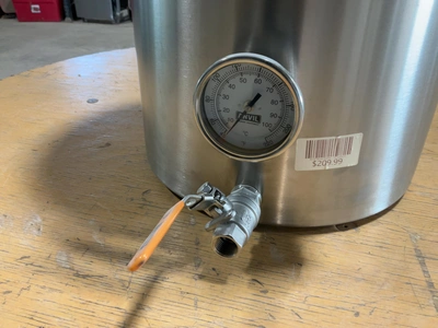 Used ANVIL 10 GALLON STAINLESS STEEL BREW KETTLE Brewing Equipment Michigan US | Miedema Asset Management Group #1580076