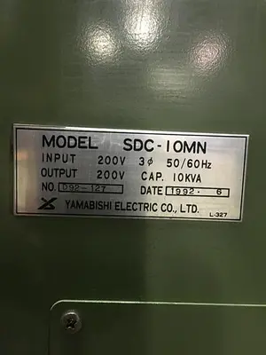USED YAMABISHI ELECTRIC CO. TRANSFORMER,/ AVR