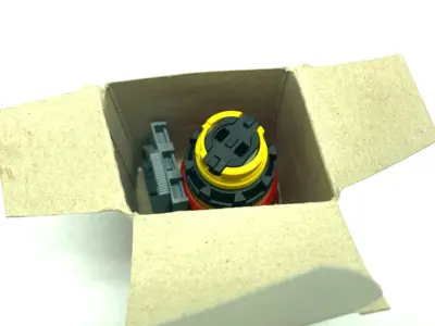 USED PIZZATO ILLUMINATED EMERGENCY PUSHBUTTON W/ LOCKING COLLAR