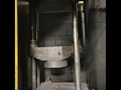USED RIEHLE HYDRAULIC TENSION & COMPRESSION TESTING MACHINE