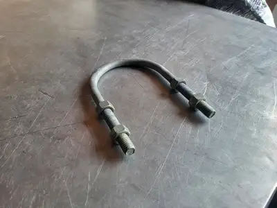 4.8" ID 6.5" OD U Bolt W/ 4 Hex Bolts