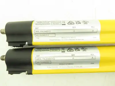 Allen Bradley 440L-P4J0480YD Light Curtain Guardmaster Receiver/Transmitter Set
