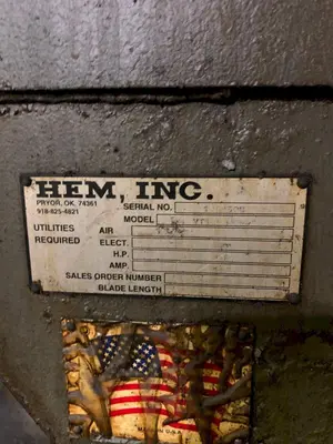 18" X 24" HEM MODEL VT120 HA-60 AUTOMATIC VERTICAL BANDSAW: YOBRO #24565
