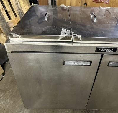 174-0201 Delfield 48" Self Contained Sandwich Prep Table Cooler