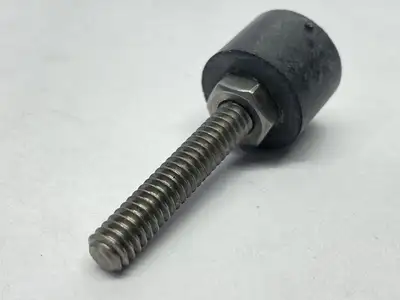9546K561 | Threaded Bumper Steel Core Neoprene 1-1/4" Long 1/4"-20 Stud LOT OF 3 - New – Open box