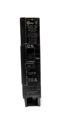 USED GENERAL ELECTRIC TYPE TEY 20A CIRCUIT BREAKER