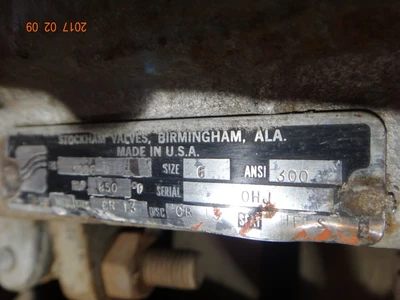 Stockham 6", Class 300, WCB, Gate Valve
