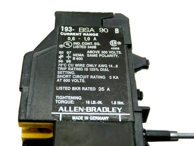 NEW LOT OF 3 ALLEN BRADLEY 193-BSA-90 OVERLOAD RELAY SERIES B 193BSA90