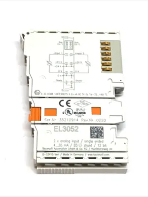 USED BECKHOFF ETHERCAT 2-CHANNEL ANALOG INPUT TERMINAL 4-20MA 12BIT MODULE