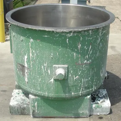 SPC6797  Mixer and Blender 100 gallon Ross change can Stainless Steel 39.25" inside diameter 27.5" inside height