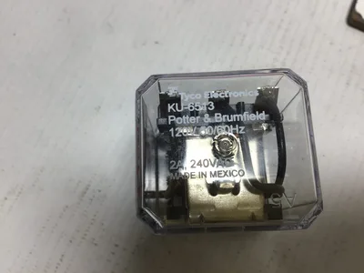 TE CONNECTIVITY/POTTER & BRUMFIELD KU-6513 Input Relay, 3PDT, 120VAC, 10A, Plug in