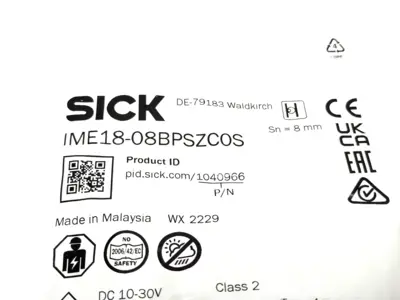 IME18-08BPSZC0S, 1040966 | Sick IME18-08BPSZC0S Inductive Proximity Sensor M18 x 1, Male M12 4-Pin, 1040966 - New