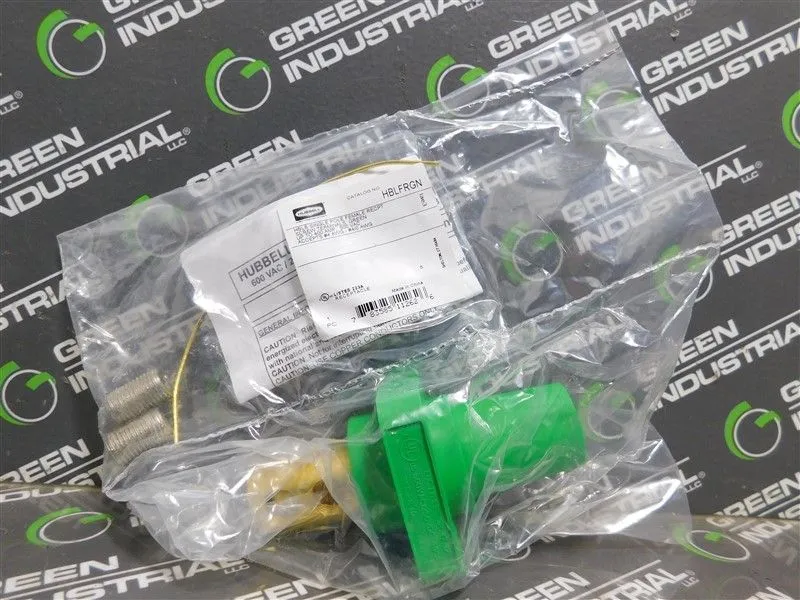 Hubbell HBLFRGN Single Pole Female Recpt. Screw Terminals Green 400A 600VAC New