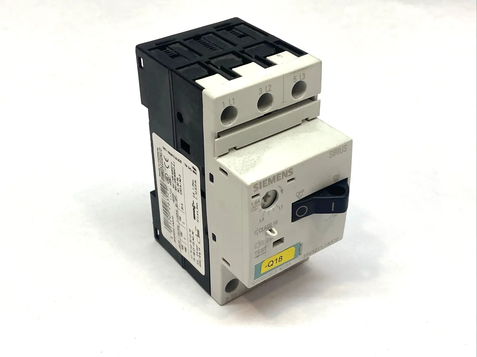 Used Siemens Sirius Manual Motor Starter Contactor MISSING 3RV1901-1E Starters Michigan US | Maverick Industrial Sales #1401996