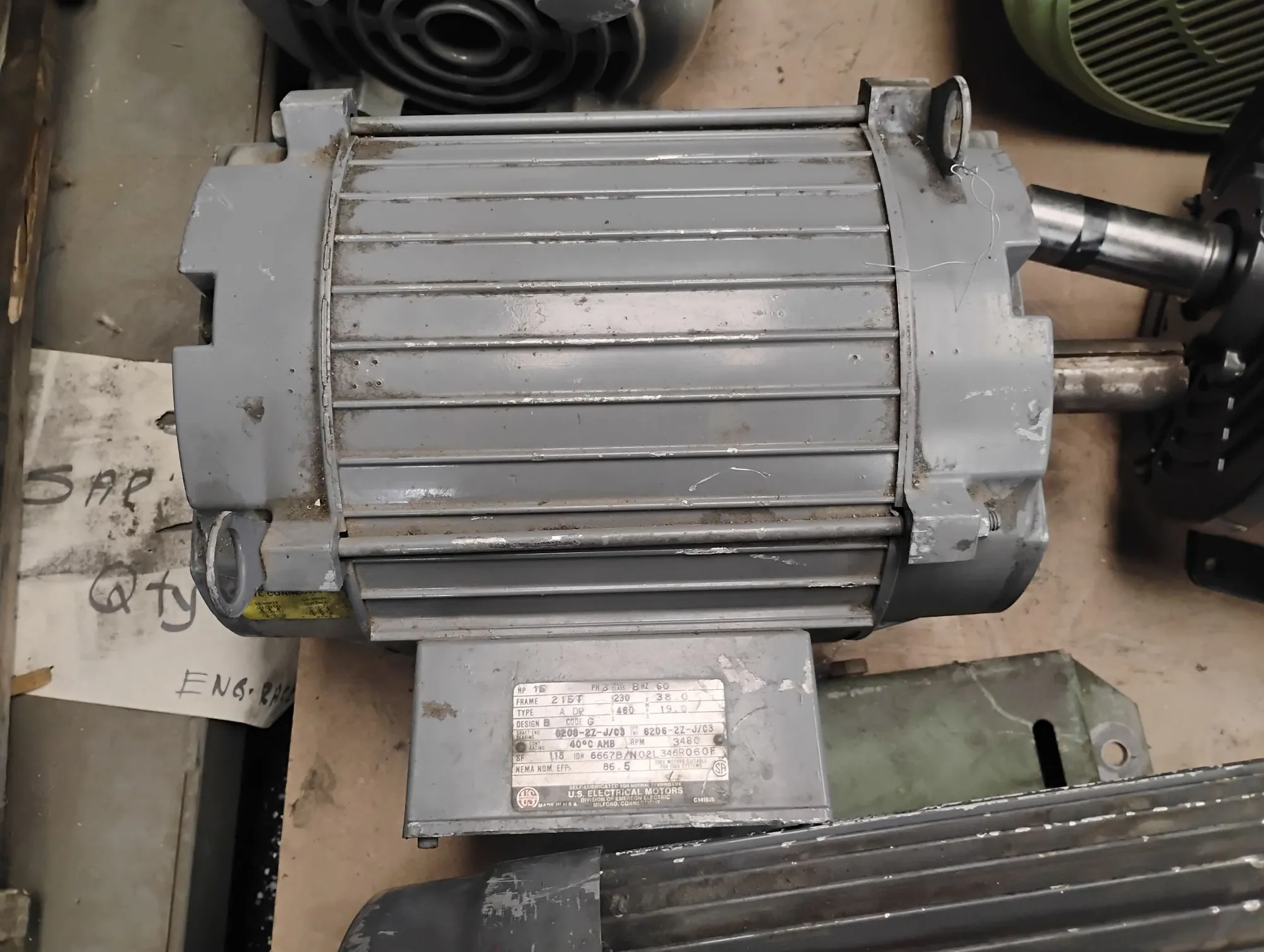 USED U.S. ELECTRICAL MOTORS 6667B/N02L346R060F