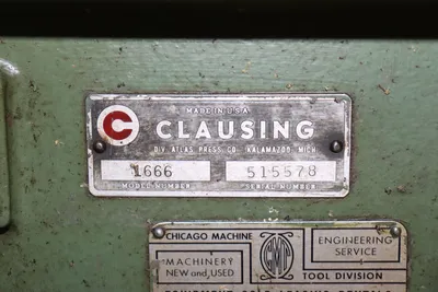 USED CLAUSING 1666