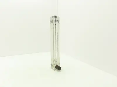 King Instrument 75302117C05 Flow Meter 14" Long 3/4" NPT Adjustable Clear F Port