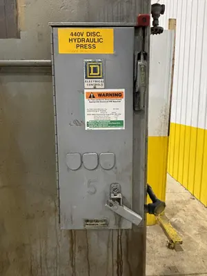 75 TON WILLIAMS & WHITE HYDRAULIC GAP FRAME PRESS 16" STROKE: STOCK #23566