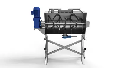 2,000L S/S Rigal Bennett Trough Mixer 18.5 Kw